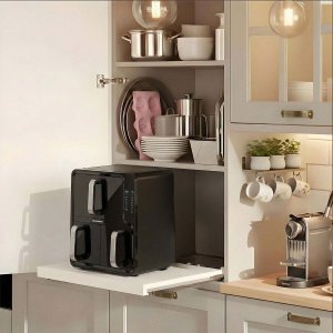 Frytkownica beztłuszczowa Berdsen Frytkownica beztłuszczowa dwukomorowa pionowa 12 l Air fryer frytownica Berdsen 2800W BD-664 7