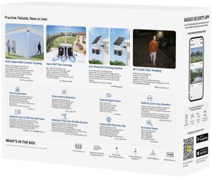 Kamera IP Baseus Zewnętrzna Security X1 Pro Dual Camera 3K - biała (6932172694814) 6