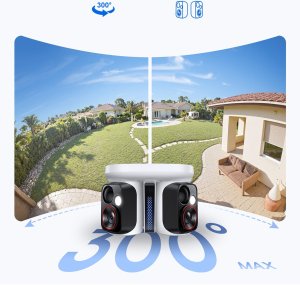 Kamera IP Baseus Zewnętrzna Security X1 Pro Dual Camera 3K - biała (6932172694814) 8
