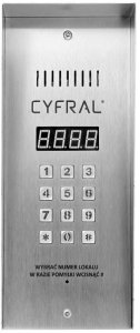 CYFRAL PC-3000RE INOX CYFRAL Cyfrowy panel rozmówny, wąski, czytnik RFID, moduł elektroniki CC2000 2
