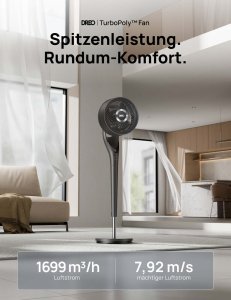 Termowentylator Dreo - Quiet Floor Fan TurnoPoly 154, 9 Speeds, 3 Modes 3