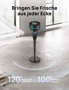 Termowentylator Dreo - Quiet Floor Fan TurnoPoly 154, 9 Speeds, 3 Modes 4