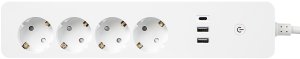 Listwa zasilająca Blow 98-424# Inteligentna listwa zasilająca biała 3m 2xusb+usb-c wifi tuya 3