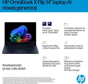 Laptop HP OmniBook X Flip 14-fm0040nw / 14" / Intel Core Ultra 5 226V / 16GB / 512GB / Windows 11 Home (CW9W6EA) 2