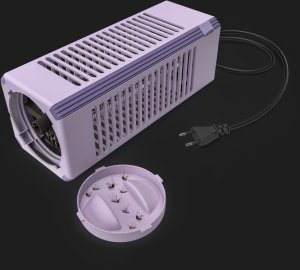 NO PEST Lampa Owadobójcza UV na Komary Muchy Osy Ćmy Meszki i Inne Owady Przenośny Lampion Lampa "Insect Blitz Lumeo" w Kolorze Lawendowym 7