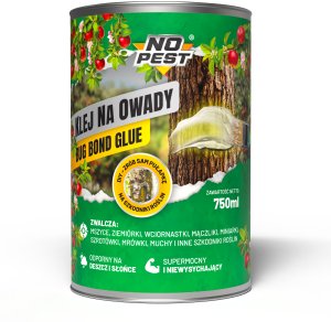 NO PEST Klej na Owady Mszyce Ziemiórki Mrówki Muchy Szkodniki Roślin do Drzew Doniczek "Bug Bond Glue" 750ml 2