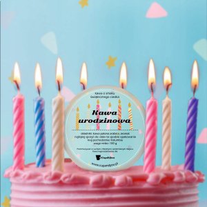 Kawa ziarnista Cup&You Kawa aromatyzowana URODZINOWA o smaku "świąteczne ciastko" 100g - drobny prezent upominek na 20 30 40 50 60 urodziny dla kobiety faceta niej niego 3