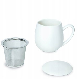 Cup&You Duży box prezentowy upominkowy - herbata sypana kubki z zaparzaczami świeca sojowa róże mydlane - prezent upominek dla PARY MŁODEJ NA ŚLUB WESELE 9