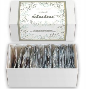 Cup&You Duży zestaw aromatycznych kaw mielonych 20 różnych smaków box prezentowy upominkowy dla pary młodej nowożeńców na prezent upominek 3