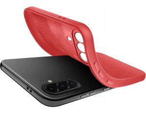 krainaGSM Etui do Samsung Galaxy A37 5G CASE Silicone ELASTYCZNE + Szkło 9H 3