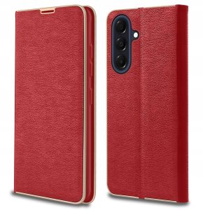 krainaGSM Etui z klapką do Samsung A57 Case Magnet PREMIUM Portfel + Szkło 9H 3