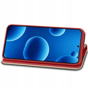krainaGSM Etui z klapką do Samsung A57 Case Magnet PREMIUM Portfel + Szkło 9H 5