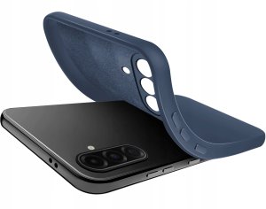 krainaGSM Etui do Samsung Galaxy A57 5G CASE Silicone ELASTYCZNE + Szkło 9H 3
