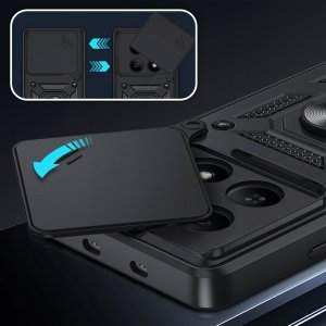 krainaGSM Etui Pancerne SLIDE do Xiaomi Redmi Note 15 Pro 4G WZMACNIANE + 2x Szkło 4