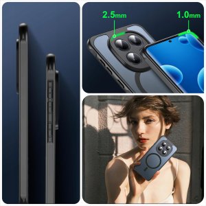 krainaGSM Etui Magnetyczne Matowe do Xiaomi Redmi Note 15 5G do MagSafe TRWAŁE 4