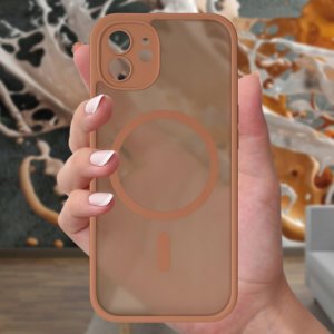 krainaGSM Etui Magnetyczne Matowe do iPhone 12 |do MagSafe + Szkło 9