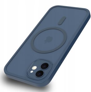 krainaGSM Etui Magnetyczne Matowe do iPhone 12 |do MagSafe Szkło 2