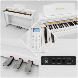 Mielczewski Pianino cyfrowe ważone ELEGIA białe Mielczewski one size 5