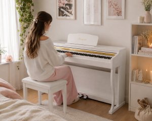 Mielczewski Pianino cyfrowe ważone ELEGIA białe Mielczewski one size 7