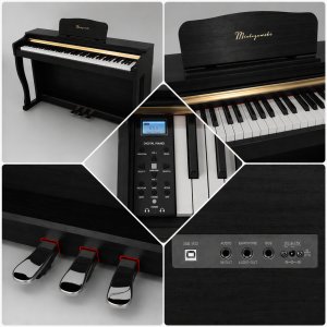Mielczewski Pianino cyfrowe ważone ELEGIA czarne Mielczewski one size 5
