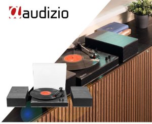 Gramofon Audizio Gramofon z głośnikami i BT Tupelo czarny Audizio one size 2