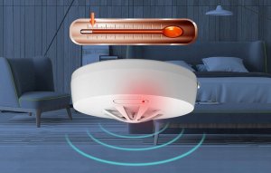 Heiman Bezprzewodowy Alarm Czujnik Ciepła Heiman HM-5HW Interlinked 5