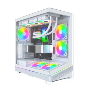 Obudowa Montech Sky 3 obudowa komputerowa Midi-Tower ATX ARGB Tempered Glass - biały 2