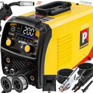 Powermat SPAWARKA INWERTOROWA MIGOMAT GAZ BEZ GAZU 200A MIG MAG MMA TIG LIFT ZESTAW 2