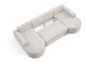 Sofello NAROŻNIK MOLLY FUNKCJA SPANIA, SPRĘŻYNY BONEL, TKANINA CURIO , curio 02 6