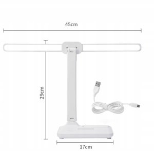Lampka biurkowa ACV Lampka Biurkowa Szkolna na Biurko regulacja jasności BATERIA 2000MAH 5