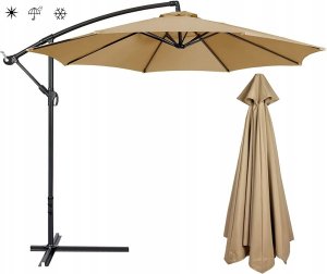 Majowo Poszycie wymienne materiał parasola ogrodowego 8 ramion 270cm - khaki 11