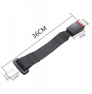 ER4 ZAPINKA PRZEDŁUŻKA PASA PRZELOTKA ADAPTER 36CM 6