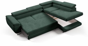 Selsey Narożnik OKTAVIO zagłówki regulowane funkcja spania , Boucle, bukla abriamo 09 5
