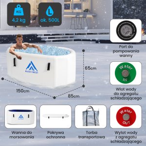 Wanna ExtraLink Extralink Ice Bath | Wanna do morsowania | 150x80x65cm 8