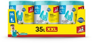 JAN Niezbędny JAN NIEZBĘDNY Worki na śmieci HD z uszami 35 L - zapach owoców tropikalnych 100 sztuk (XXL) 3
