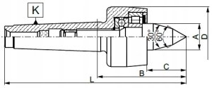 KIEL TOKARSKI OBROTOWY 8814-4/II 3