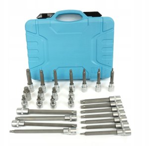 Silver SILVER KLUCZE SPLINE 1/2" PRZEDŁUŻANE 26szt 3