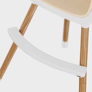 FUN BABY Krzesełko Do Karmienia Dzieci Regulowane Tulano Morsel Beige 2W1 8