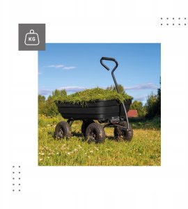 Saska Garden Wózek Ogrodowy Taczka Przyczepka Gregman Cart 2.0 120L Do 200Kg 11