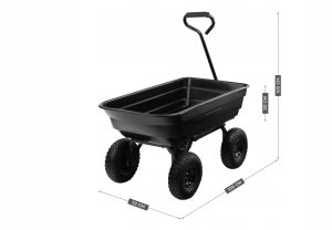 Saska Garden Wózek Ogrodowy Taczka Przyczepka Gregman Cart 2.0 120L Do 200Kg 2