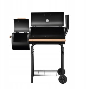 Uniprodo Grill Węglowy Ogrodowy Wędzarnia Mark Adler Roast 7.0 Na Kółkach Termometr 3