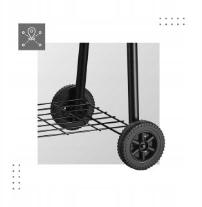 Uniprodo Grill Węglowy Ogrodowy Wędzarnia Mark Adler Roast 7.0 Na Kółkach Termometr 5