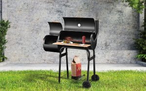 Uniprodo Grill Węglowy Ogrodowy Wędzarnia Mark Adler Roast 7.0 Na Kółkach Termometr 9