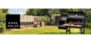 Uniprodo Grill Węglowy Ogrodowy Wędzarnia Mark Adler Roast 7.0 Na Kółkach Termometr 10