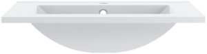 Comad Ryflowana szafka łazienkowa z umywalką 60 cm STELLA-02 DĄB ORZECH + CZARNY 5
