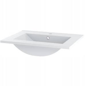 Comad Ryflowana szafka łazienkowa z umywalką 60 cm STELLA-02 DĄB ORZECH + CZARNY 6