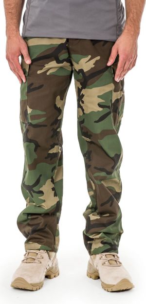 Mil-Tec Spodnie męskie US Ranger BDU Woodland r. L (11810020) 1