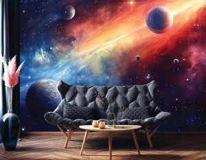 Wallarena Fototapeta Dla Dzieci Chłopca Kosmos Tapeta Do Pokoju Dziecięcego 250X175 4