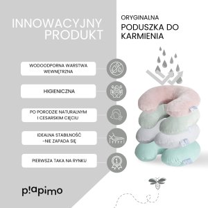 MAMANDU PIAPIMO-PODUSZKA DO KARMIENIA JERSEY Z    WKŁADEM WODOODPORNYM LATTE 4