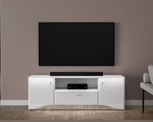 ML Meble Szafka RTV BLANC 03 1D2S 160 biały połysk ML MEBLE 6